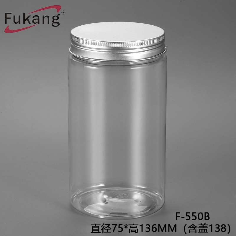 500ml圆蜂蜜罐 广口宠物食品瓶 透明坚果包装罐 pet食品级