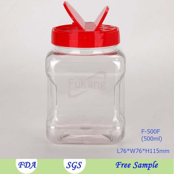 250毫升/ 9盎司用于盐，塑料盐和胡椒罐的塑料振荡器