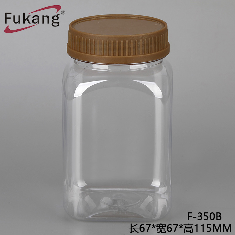 350毫升透明PET户外用品包装瓶 方形瓶