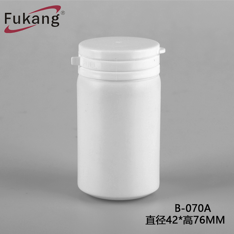 白色圆形150ml HDPE塑料圆形无气瓶