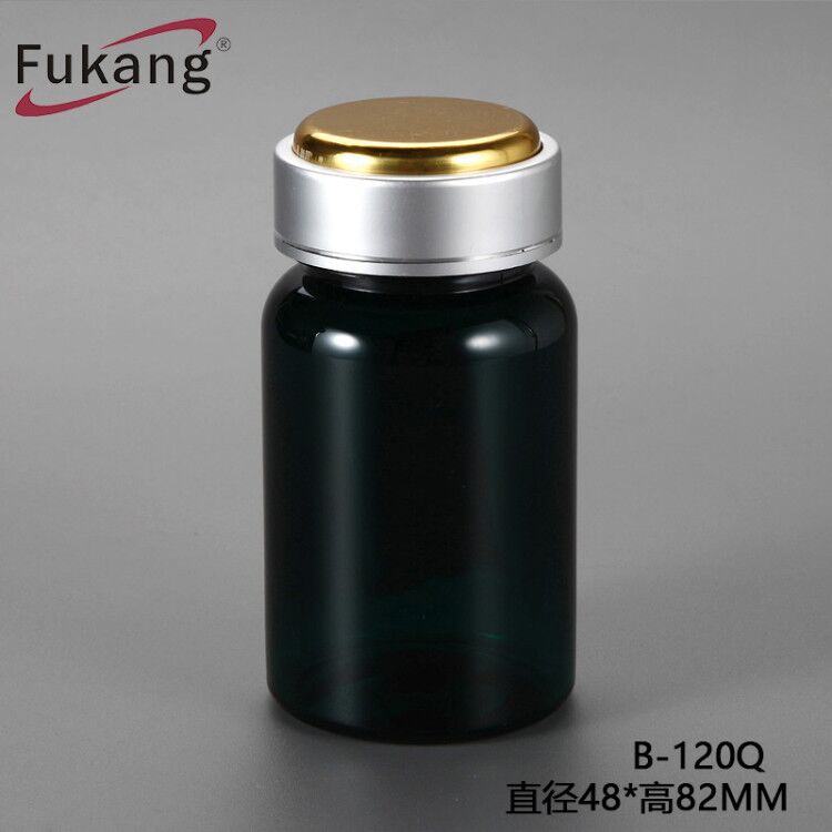 带有防篡改盖的PET塑料药片瓶
