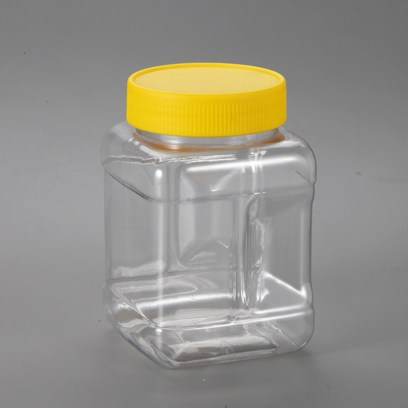 500ml透明方形塑料PET香料罐