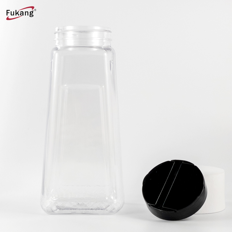 厂家批发PET塑料调味瓶 透明广口塑料瓶 蝴蝶盖调味瓶 胡椒粉瓶