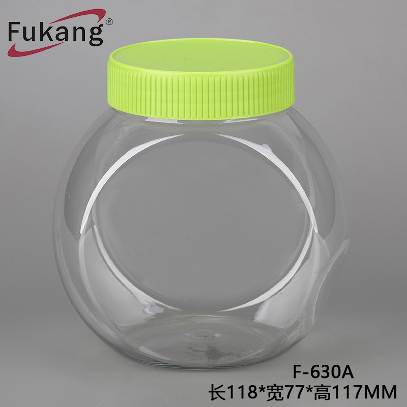 厂家直销各种异形广口瓶 透明pet食品罐 玩具包装塑料罐
