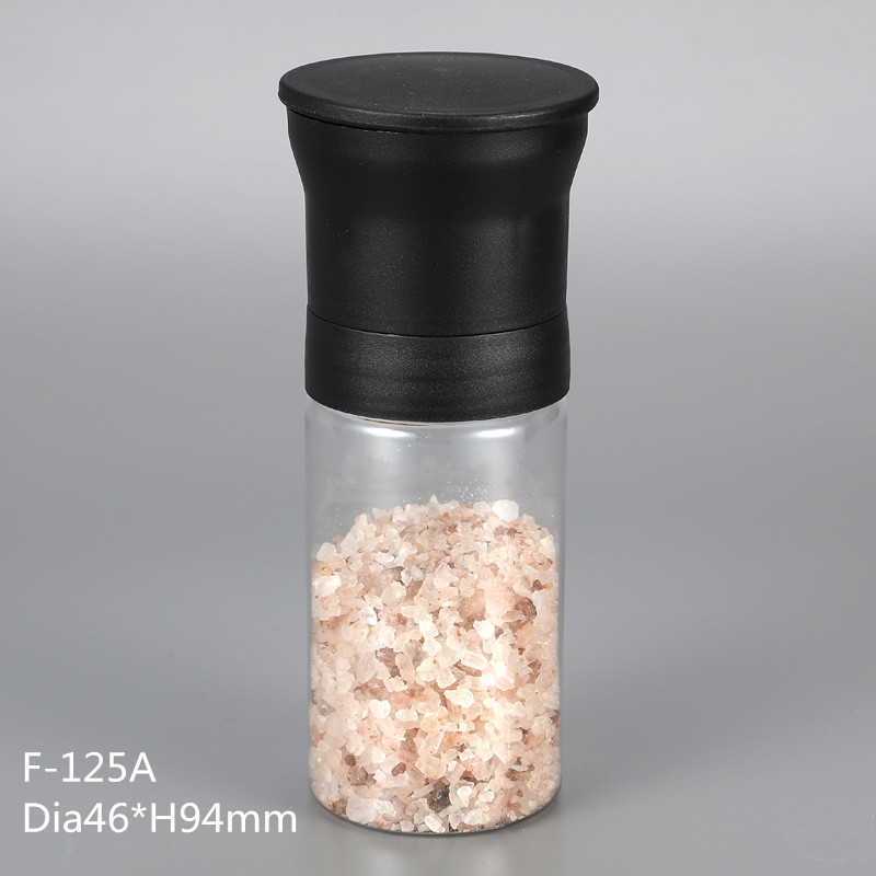 塑料盐和胡椒研磨瓶，盐胡椒罐制造商125ML