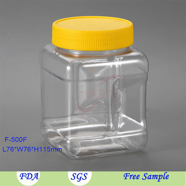 16oz方型塑料调味瓶