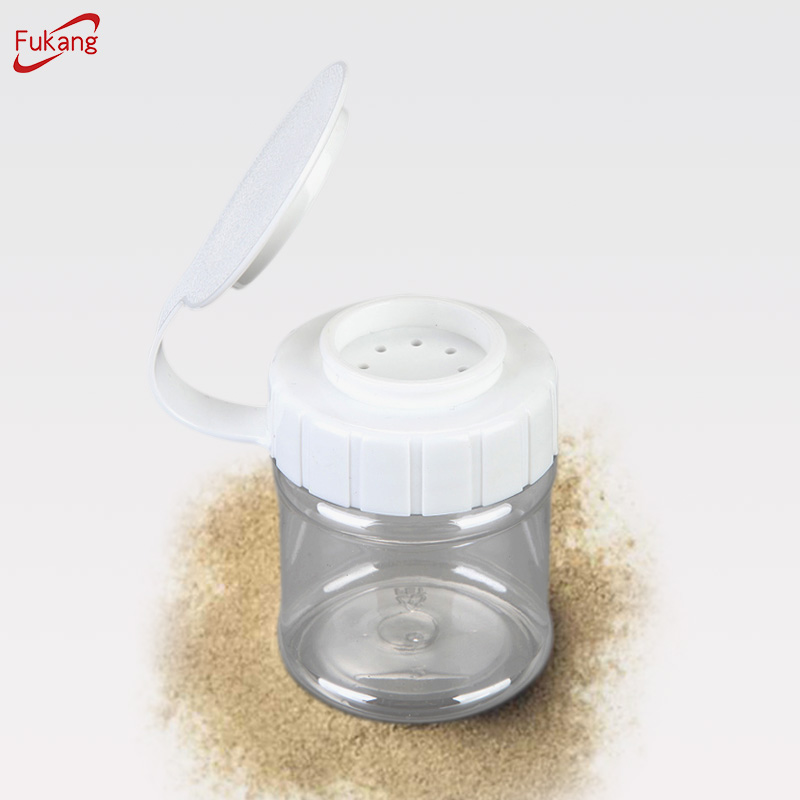 2018 70毫升圓形FAD認證塑料彩色蓋調味料鹽和胡椒罐