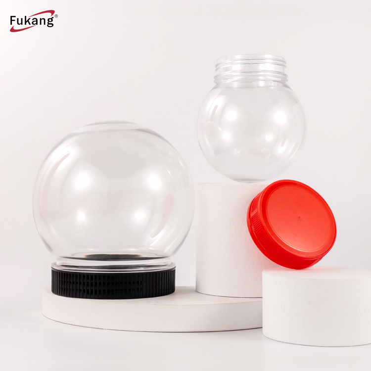 球形食品瓶 化妝品包裝塑料罐 兒童玩具圣誕球 透明pet瓶子